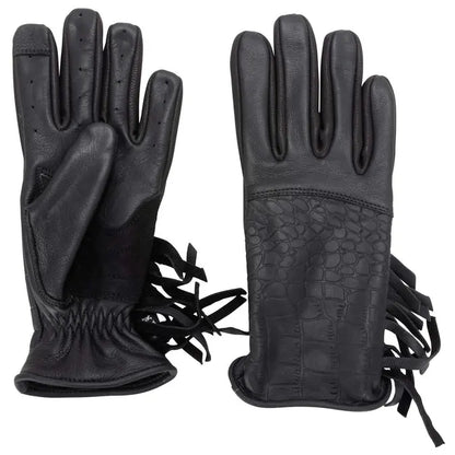 Alligator Gloves with Tassels