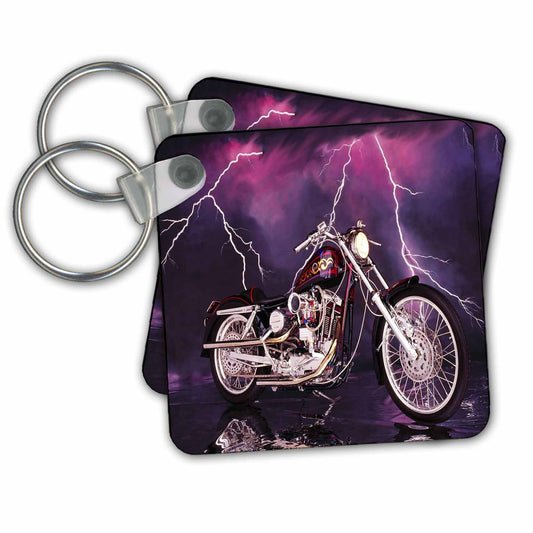3dRose Key Chains Harley-Davidson® Motorcycle (kc-8332-1)