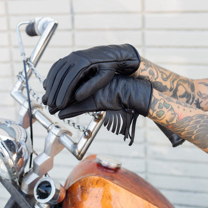 Alligator Gloves with Tassels